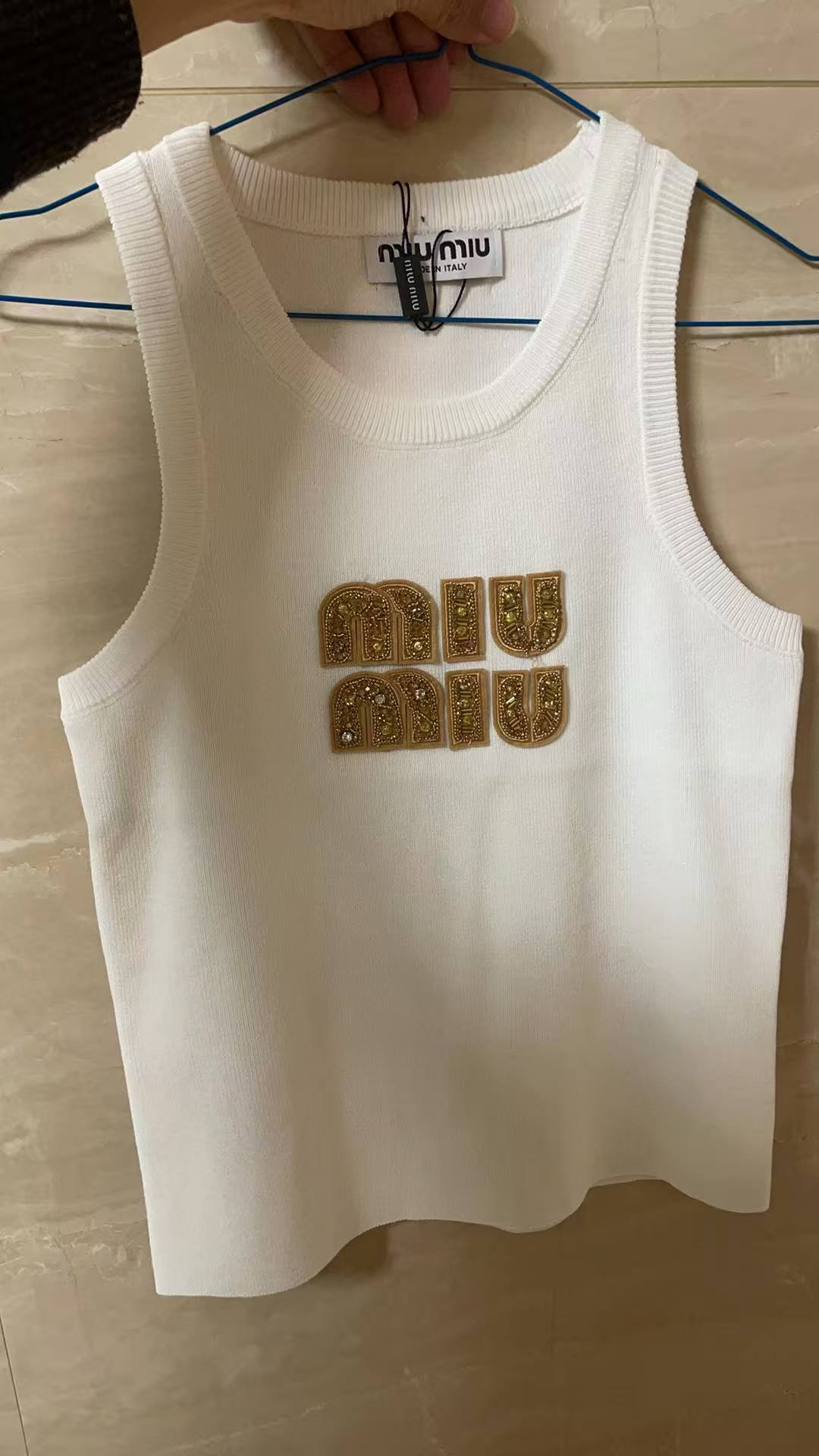 Design USA White Women's tank top T-shirt