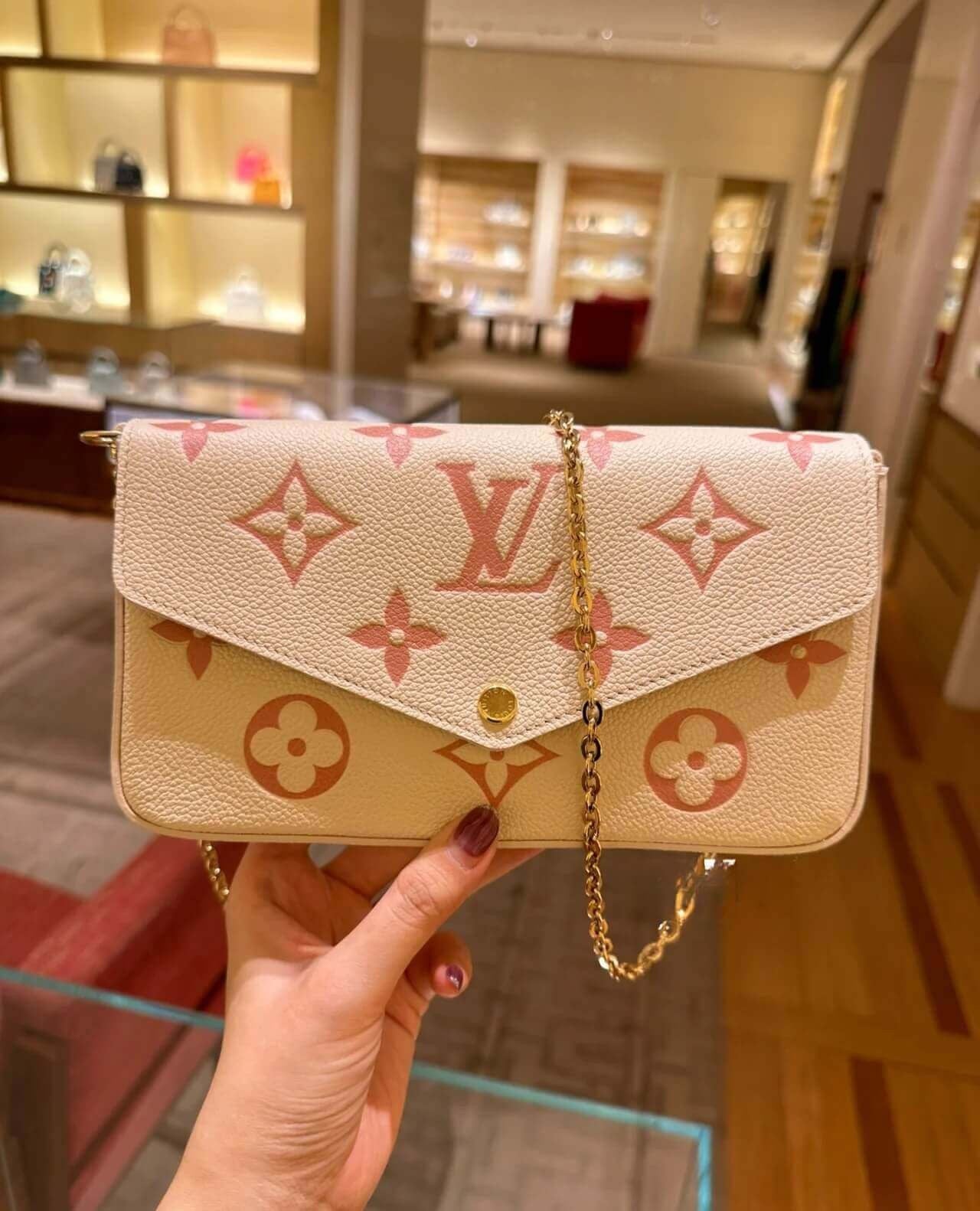 ESMEE Monogram Leather Pochette Felicie - LUV 445