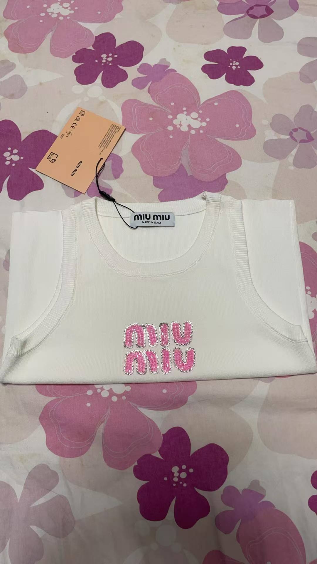 Custom luxury bags for women Vest and T-shirt Miu