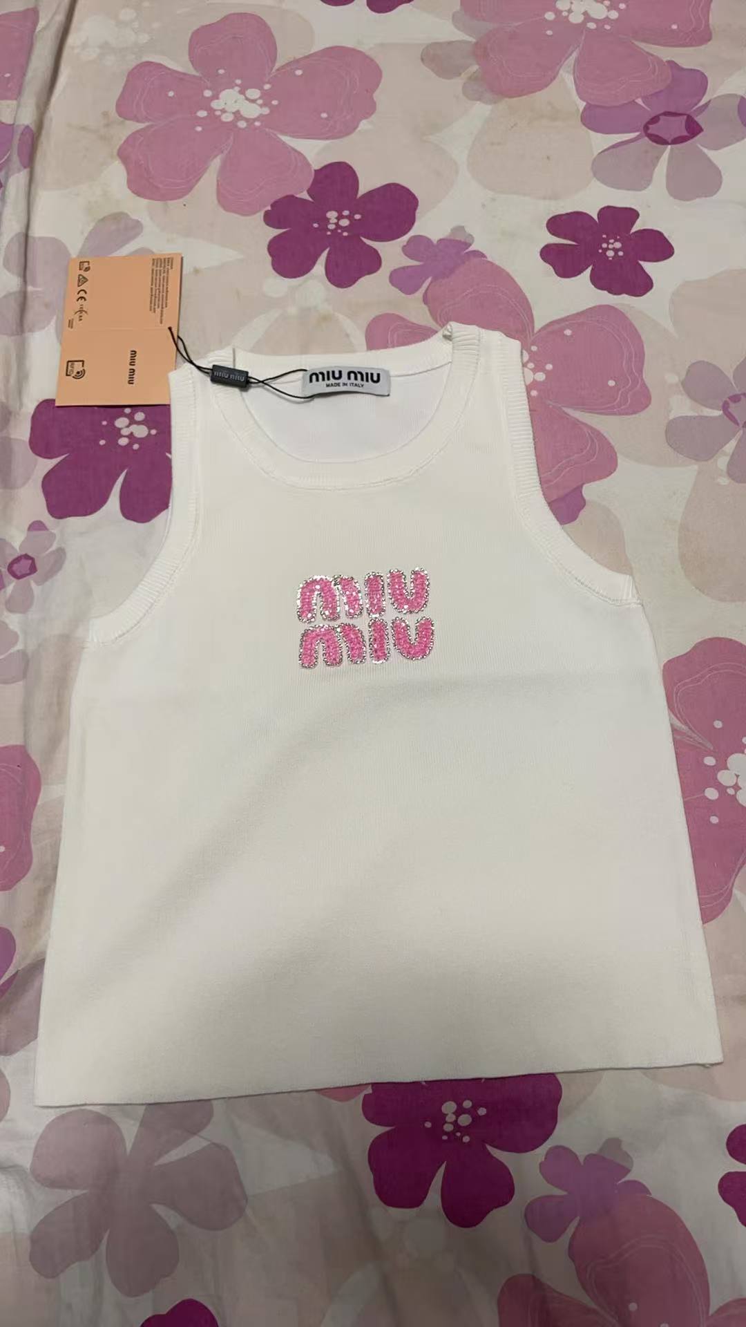 Custom luxury bags for women Vest and T-shirt Miu
