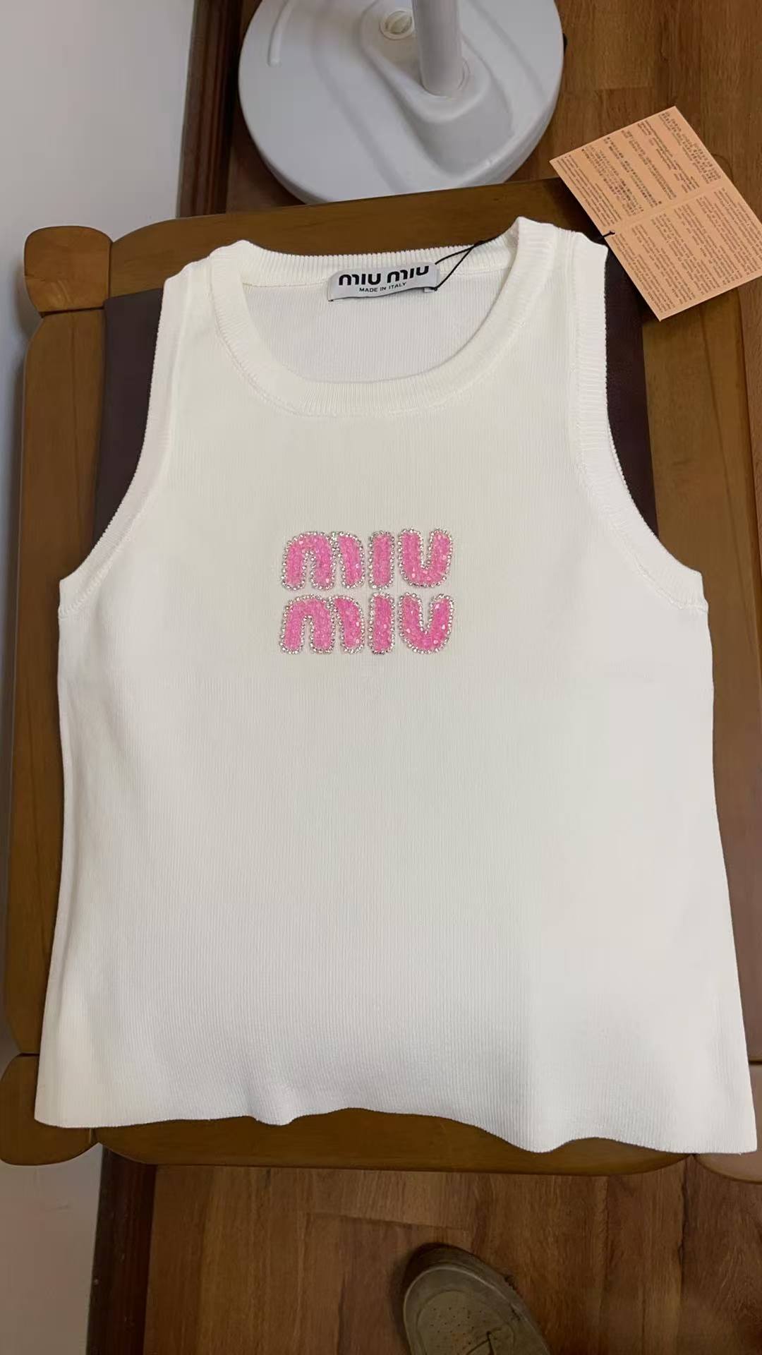 Custom luxury bags for women Vest and T-shirt Miu