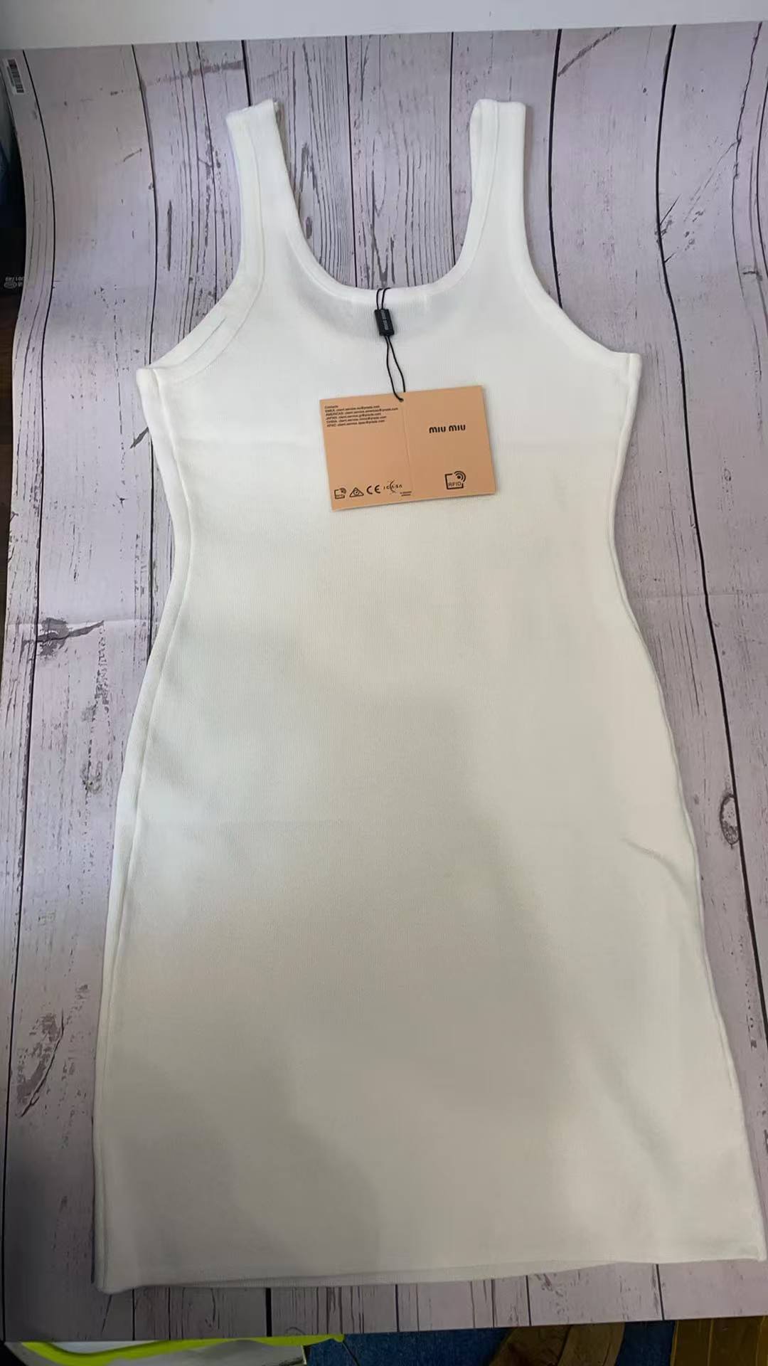 Design USA  White Strappy Slip Dress Women's tank top T-shirt