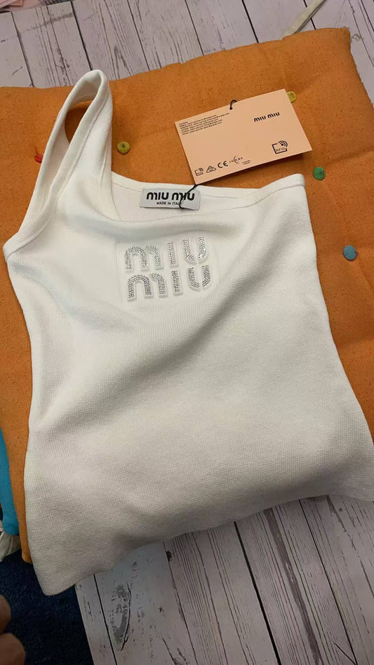 Design USA White Women's tank top T-shirt