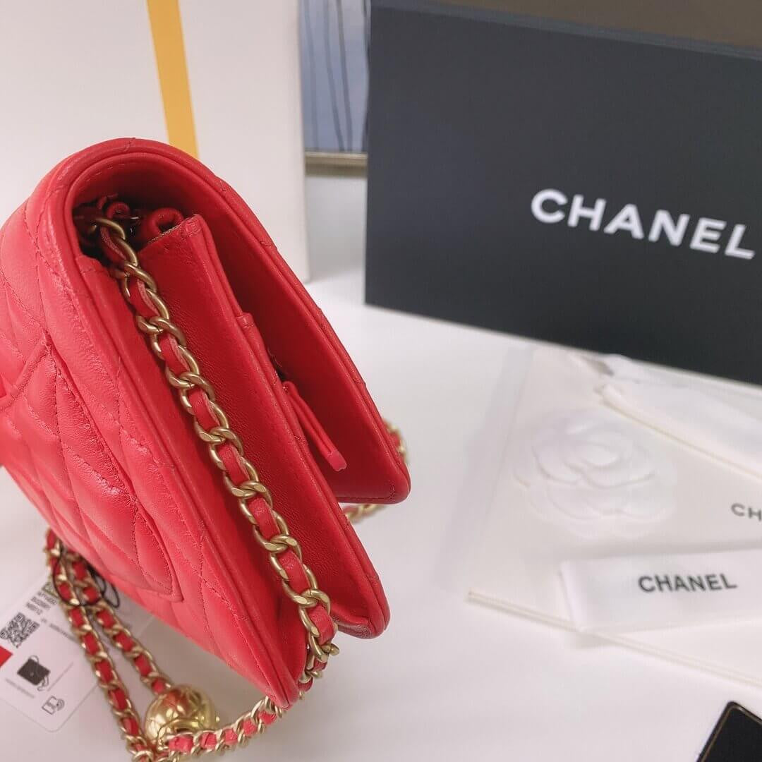 ESMEE Wallet on Chain Bag with Strap CHL - 756