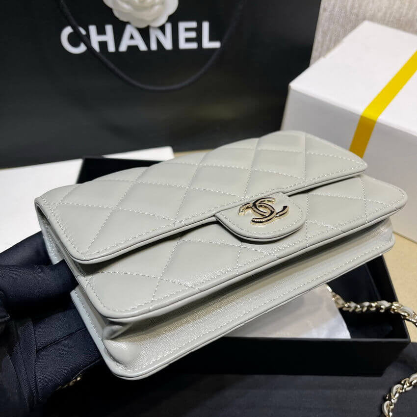 ESMEE Plexi Quilted Wallet On Chain Bag CHL - 713