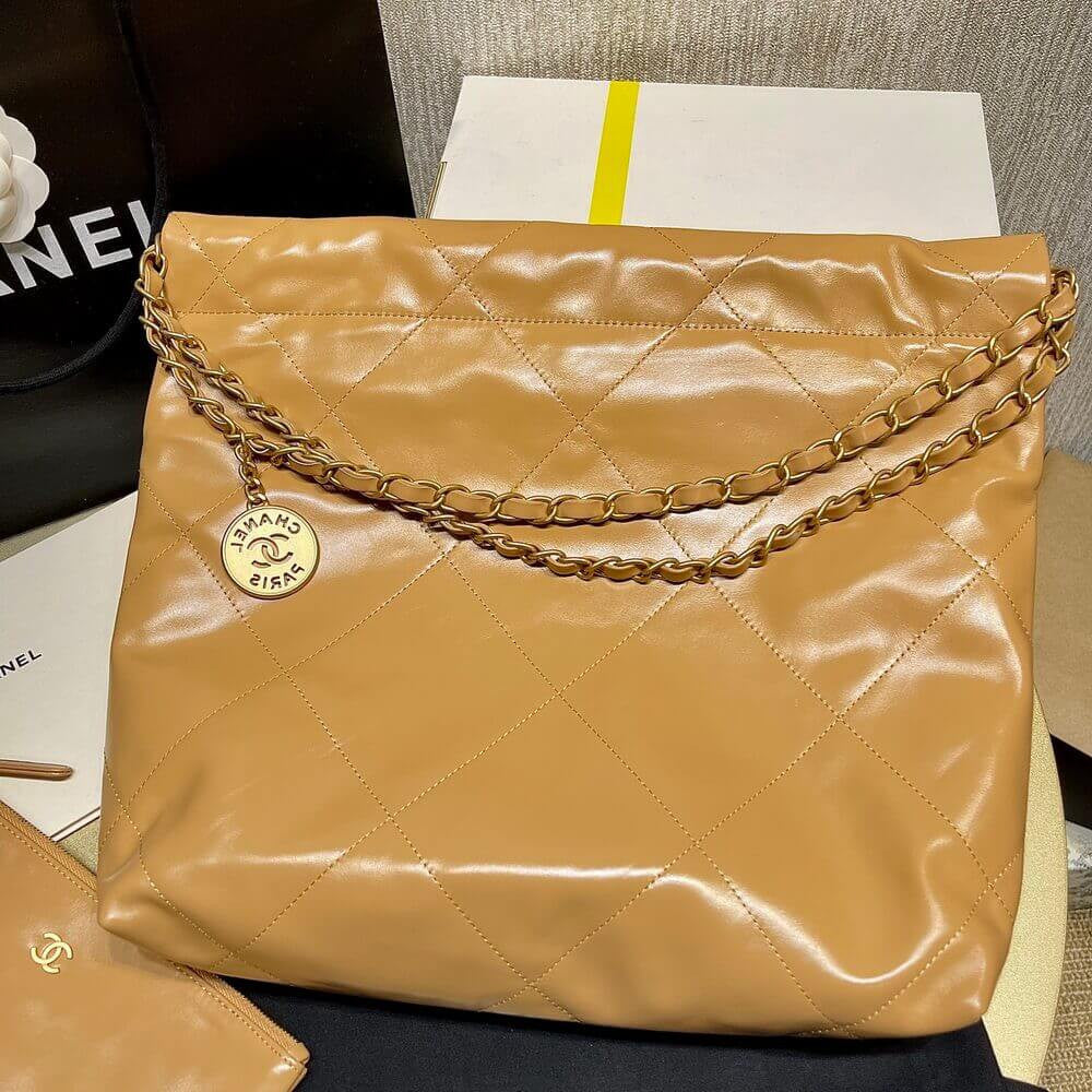 ESMEE Shiny Calfskin Bag with Pouch CHL - 722