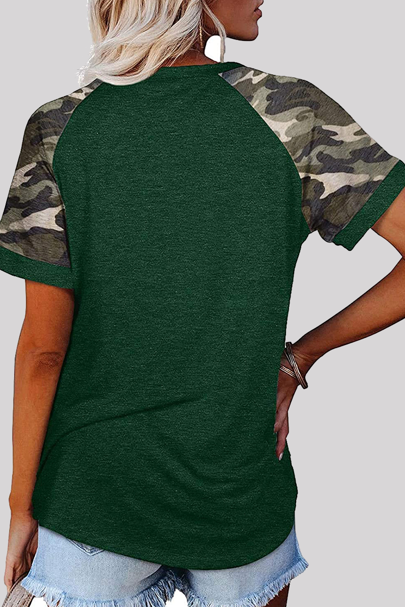 Casual Print Basic O Neck T-Shirts(6 Colors)