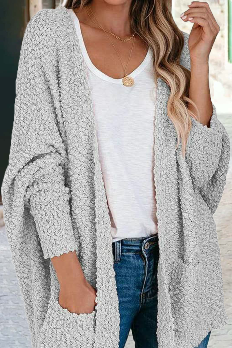 Casual Daily Solid Doll Sleeve Cardigan(6 Colors)